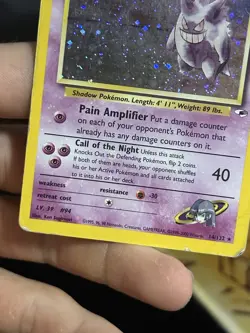 PARTIAL HOLOBLEED Sabrina's Gengar 14/132 Gym Heroes 2000 Holo Rare WOTC Pokemon - Image 3