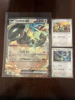 Pokemon Card Cyclizar EX SVP 018 JUMBO CARD Black Star Promo Near Mint + 2 - Image 2