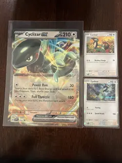 Pokemon Card Cyclizar EX SVP 018 JUMBO CARD Black Star Promo Near Mint + 2 - Image 3