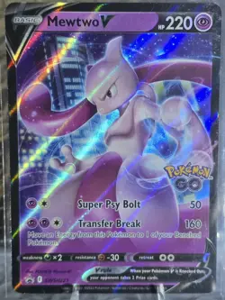 Mewtwo V SWSH223 NM Foil Promo Rare Pokemon Card - Image 1