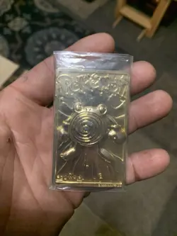 1999 Pokemon Burger King Poliwhirl 23Kt Gold Plated Limited Edition Card - Image 1
