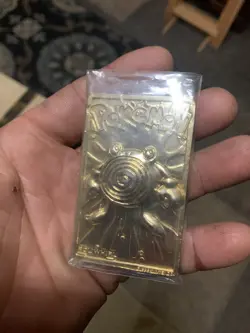 1999 Pokemon Burger King Poliwhirl 23Kt Gold Plated Limited Edition Card - Image 2