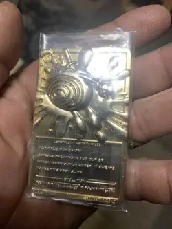1999 Pokemon Burger King Poliwhirl 23Kt Gold Plated Limited Edition Card - Image 5
