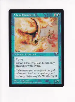 1996 MAGIC THE GATHERING MTG VISIONS CLOUD ELEMENTAL (#2) (PH) - Image 1