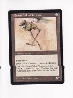 1996 MAGIC THE GATHERING MTG VISIONS BRASS-TALON CHIMERA (PH) - Image 1