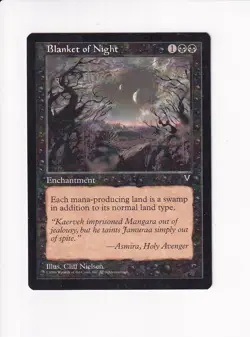 1996 MAGIC THE GATHERING MTG VISIONS BLANKET OF NIGHT (PH) - Image 1