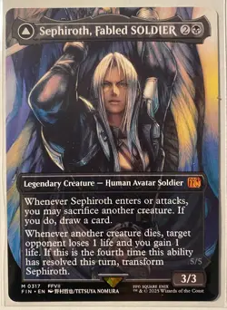 MTG FINAL FANTASY- Borderless Sephiroth, Fabled SOLDIER Sacrifice Combo Deck - Image 2