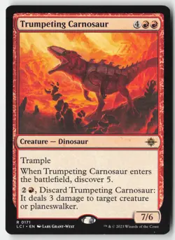 MTG - Trumpeting Carnosaur R The Lost Caverns of Ixalan 171 LP-NM - Image 1