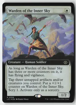 MTG - Warden of the Inner Sky (Extended Art) FOIL R LCI 359 - Image 1