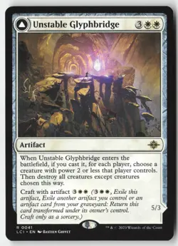 MTG - Unstable Glyphbridge R The Lost Caverns of Ixalan 41 LP-NM - Image 1
