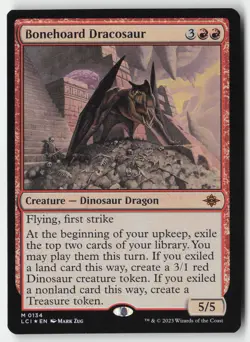 MTG - Bonehoard Dracosaur FOIL M The Lost Caverns of Ixalan 134 LP-NM - Image 1