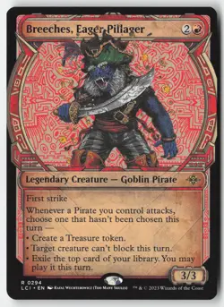 MTG - Breeches, Eager Pillager (Showcase) R The Lost Caverns of Ixalan 294 LP-NM - Image 1