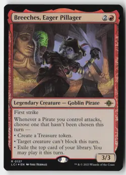 MTG - Breeches, Eager Pillager FOIL R The Lost Caverns of Ixalan 137 LP-NM - Image 1