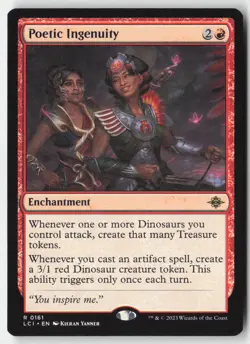 MTG - Poetic Ingenuity R The Lost Caverns of Ixalan 161 LP-NM - Image 1