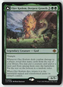 MTG - Ojer Kaslem, Deepest Growth M FOIL The Lost Caverns of Ixalan 204 LP-NM - Image 1