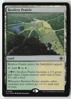 MTG - Restless Prairie FOIL R The Lost Caverns of Ixalan 281 LP-NM - Image 1