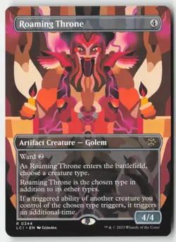 MTG - Roaming Throne (Borderless) R The Lost Caverns of Ixalan 344 - Image 1