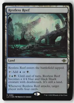 MTG - Restless Reef FOIL R The Lost Caverns of Ixalan 282 LP-NM - Image 1