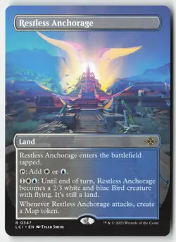 MTG - Restless Anchorage (Borderless) R The Lost Caverns of Ixalan 347 LP-NM - Image 1