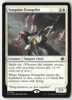 MTG - Sanguine Evangelist R The Lost Caverns of Ixalan 34 LP-NM - Image 1