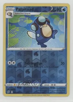 Palpitoad Reverse Foil Pokemon Sword & Shield Rebel Clash #045 - Image 1