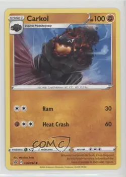 Carkol Pokemon Sword & Shield Rebel Clash #106 - Image 1