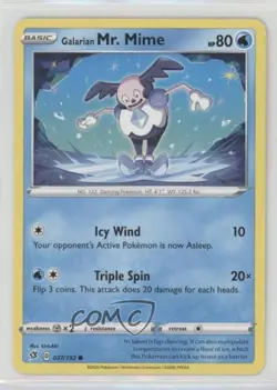 Galarian Mr Mime Pokemon Sword & Shield Rebel Clash #037 - Image 1