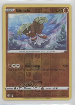 Binacle Reverse Foil Pokemon Sword & Shield Rebel Clash #103 - Image 1