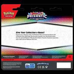 Pokemon Prismatic Evolutions 2-Pack Booster Blister with Eevee Promo Card - Image 2