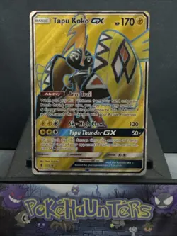 Pokemon Card Tapu Koko GX 135/145 Guardians Rising Full Art Near Mint - Image 1