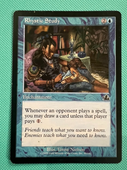 Rhystic Study - Prophecy - MTG - Magic the Gathering - Image 2