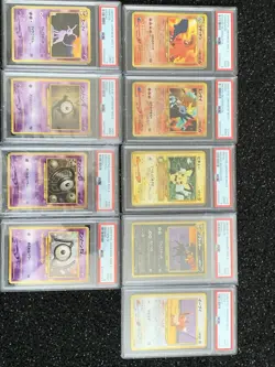 Pokemon Neo Premium File 2 Master Set PSA 9’s with 🌀’s - Image 1