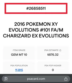 Pokemon TCG PSA 10 Mega Charizard EX Full Art Holo 101/108 XY Evolution GEM MINT - Image 4