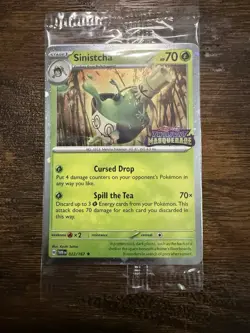 Sinistcha 022/167 Twilight Masquerade BEST BUY Stamp *Sealed* Promo Pokemon TCG - Image 1