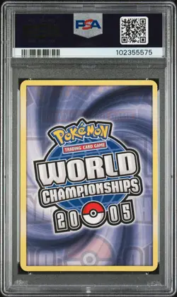 2005 POKEMON WORLD CHAMPIONSHIPS PROMO BRIGHT AURA #95 MEDICHAM EX PSA 8 - Image 2