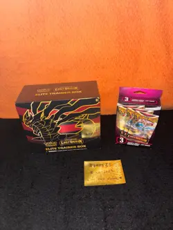 Pokemon TCG: Sword & Shield Lost Origin Elite Trainer Box+ 3 pk hanger - Image 1