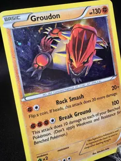 Pokemon TCG Groudon XY Black Star Promos XY52 Holo Promo HP - Image 2