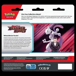 Pokemon TCG Destined Rivals 3 Pack Blister - Kangaskhan Version - Image 2