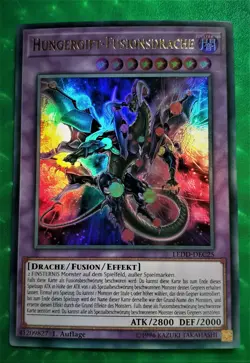Yu-Gi-Oh LEDD, Hungergift Fusionsdrache, "near mint", 1. Auflage - Image 1