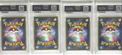 PSA10 SEQ Pokemon GO Card File Set Pikachu, Bulbasaur, Charmander, Squirtle Prom - Image 2