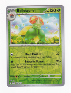Bellossom 003/197 Obsidian Flames 2023 Reverse Holo Pokemon Card Near Mint NM - Image 1
