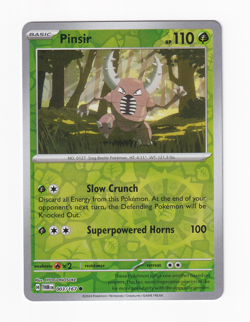 Pinsir 003/167 Twilight Masquerade 2024 Reverse Holo Pokemon Card Near Mint NM - Image 1