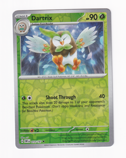 Dartrix 014/197 Obsidian Flames 2023 Reverse Holo Pokemon Card Near Mint NM - Image 1