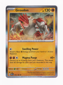 Groudon 093/182 Paradox Rift 2023 Holo Rare Pokemon Card Near Mint NM - Image 1