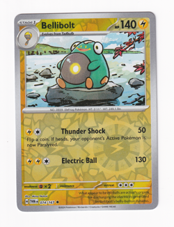 Bellibolt 074/167 Twilight Masquerade Reverse Holo Pokemon Card Near Mint NM - Image 1