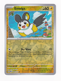 Emolga 069/167 Twilight Masquerade 2024 Reverse Holo Pokemon Card Near Mint NM - Image 1