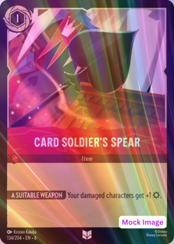 Card Soldier's Spear 134/204 ⚜Cold Foil⚜Lorcana Azurite Sea - Image 1