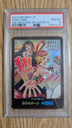 2025 One Piece Don!! Card (Uta & Ado) One Piece Day Dallas 2025 PSA 10 - Image 1