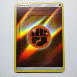 Pokemon TCG Fighting Reverse Holo Energy Card Sun & Moon Hidden Fates MINT - Image 1