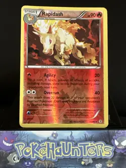 Pokemon Card Rapidash 15/83 XY Generations Reverse Holo Rare Played - Image 1